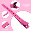 Ondder 16 Pcs Hot Pink Hair Clips for Styling Big Hair Clips for Makeup Alligator Duck Billed Hair Clips for Styling Sectioning Duckbill Hair Styling Clips Salon Barber Metal Clips for Hair