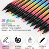 Amaxiu 12 Colors Nail Art Pens Set, Waterproof Nail Polish Pens Quick Dry Acrylic Nail Art Painting Pen with Soft Bristles Pen Nib Nail Graffiti Dotting Drawing Pen Liner Brush for Nail Design Beauty