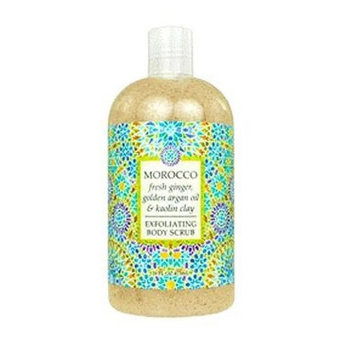 Greenwich Bay Morocco Scented Exfoliating Body Wash from the Destination Collection - Travel the World Without Leaving Your Home! - 16 Ounce Bottle in Beautiful Packaging