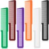 6 Pieces Hair Cutting Comb Professional Styling Comb Barber Styling Hair Comb Clipper Cutting Comb for Stylists and Barbers (Green, Purple, Orange, Red, White, Black)