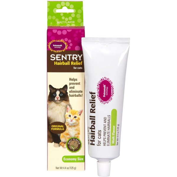 Sentry Petromalt Hairball Relief - Liquid Original Flavor 4.4 oz - Pack of 2