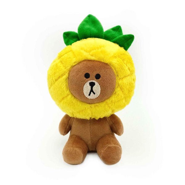 ZippyPaws LINE Friends Brown Plush - Pineapple Party