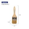 Pro Grade - Chip Paint Brushes - 12 Ea 2 Inch Chip Paint Brush Light Brown