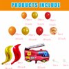 Fire Balloon Garland Arch Kit, firetruck birthday decorations, Fire truck birthday decorations,Firefighter Truck Balloon Supplies for Firefighter Birthday Boy’s Birthday Fire Engine Rescue Party