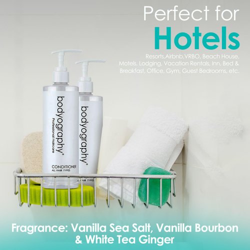 World Amenities Bodyography Blanc Pump Hair Conditioner - Smooth, Nourishing Hair Care Conditioner