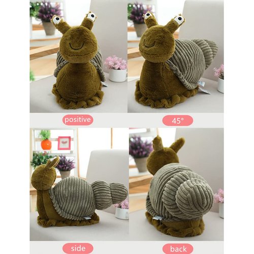 JOSON snail plush toy dolls, soft snail stuffed animals, birthday for boys and girls (11 inch)