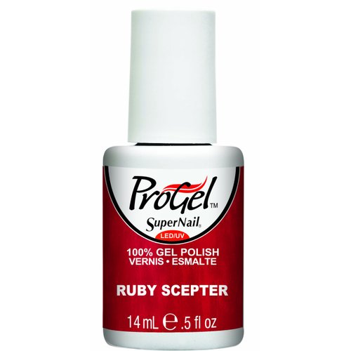 Supernail Gel Polish for Nails, Ruby Scepter Shimmer, 0.5 Fluid Ounce