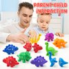 Montessori Learning Toys for Toddlers 1-3, Matching Letters Fine Motor Toy, Double-Sided 26 PCS ABC Dinosaur Alphabet Games for Kids Ages 3-5, Alphabet Learning Dinosaur Set for Kindergarten