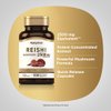 Piping Rock Reishi Mushroom Supplement | 2500mg | 100 Capsules | Standardized Herbal Extract | with Ganoderma Lucidum | Non GMO, Gluten Free
