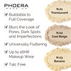 PHOERA Foundation Face Powder, Soft Focus Setting Powder, Silky Powder For Creating Without Shine, Smooths Pores & Lines, Up to 24H Wear Oil Control,0.49 Oz (N.01 Translucent)
