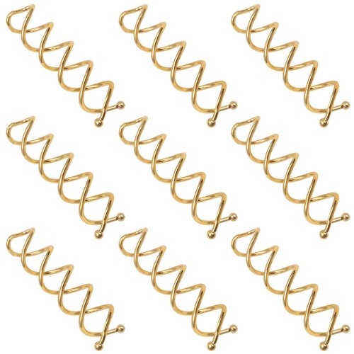 TUUXI 10pcs Spiral Hair Pins 2 Inch Gold Metal Fast Bun Hair Accessories Spiral Bobby Pins Spin Screw Hair Pins for Hair Style