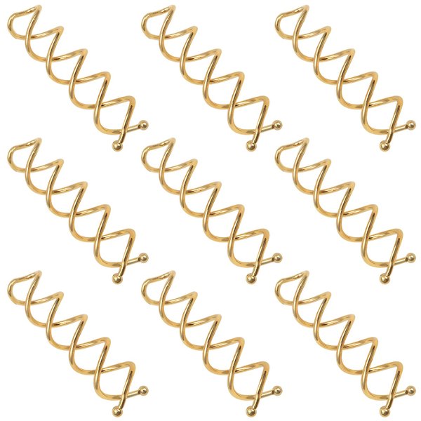 TUUXI 10pcs Spiral Hair Pins 2 Inch Gold Metal Fast Bun Hair Accessories Spiral Bobby Pins Spin Screw Hair Pins for Hair Style