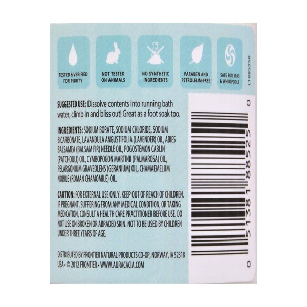 Aura Cacia Aromatherapy Mineral Bath, Tranquil Chamomile, 16 ounce jar