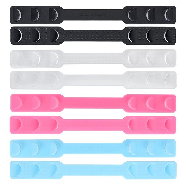 BEITESTAR Ear Savers for Masks - Mask Holders to Protect Ears, Mask Straps for Back of Head, Face Mask Extender Strap, Mask Hooks Behind Head (8pcs, Multicolor)