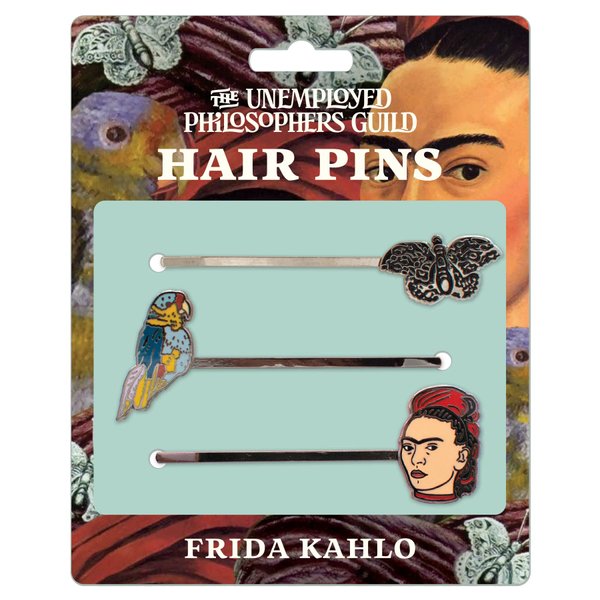 Frida Kahlo 3 Hair Pins Set - Butterfly, Parrot, and Frida