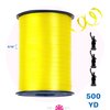 Morex Ribbon 253/5-605 Crimped Curling 3/16" X 1500 YD (3-Pack) Ribbon for Gift Wrapping, Yellow, Birthday Decorations, Party Favors for Kids and Adults, Christmas Ribbon for Crafts