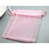 Jwsqmc 4x6 Inch Organza Gift Bags with Drawstring for Jewelry,Candy,Set of 100 Pink Sachet,Sheer Fabric Mesh Pouches Organizer for Baby Shower,Birthday,Party Favors,Wedding,Bridal Shower,Christmas