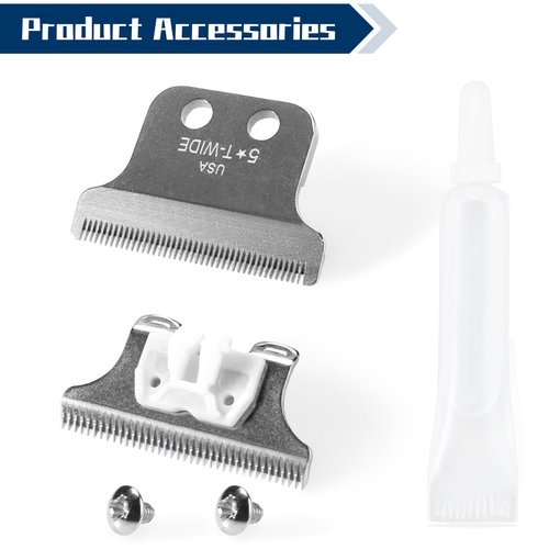 Adjustable Trimmer Blade 5 Star Series T-Wide Replacement for Wahl - Model 2215 Fits for Wahl Professional 5 Star Series Detailer 8081 & Cordless Detailer LI 8171 Hair Clippers Blades