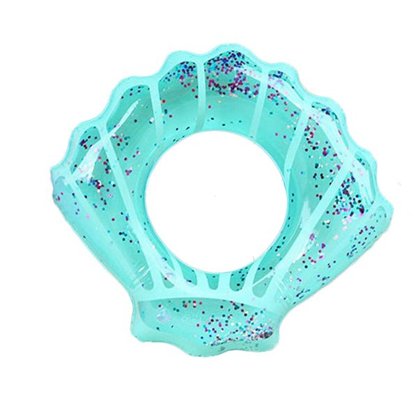 ZaH Shell Swim Rings for Kids Adults Pool Swimming Ring Inflatable Float Raft Water Swim Tube Summer Beach Party Decoration (Blue, Kids)