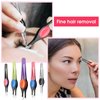 Chumia 5 Pieces Non-Slip Grip Tweezers Slanted Tip Stainless Steel Tweezer Wide Precision Tip Clip Tweezer for Ingrown Hair Eyebrow Shaping Splinter Blackhead Remover (Colorful Rubber Grip)