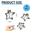star hair clips, hair snap clips, hair barrettes, barrettes for women, Accessories Non Slip Star Clips for Girls, Y2K Silver Metal Hair Clips, 20 PCS 1.22"
