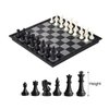Mini Magnetic Chess Board Game with Gold and Silver Color Pieces, Foldable Durable, Easy to Carry (7.8 inch)