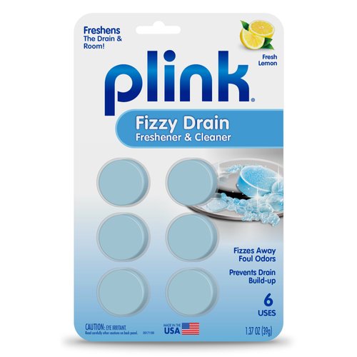 Plink Fizzy Drain Cleaner, 6 Count (Pack of 2), Lemon Scent