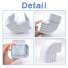 2 x 3 inches Downspout Gutter Rainwater Pipe Diverter Aluminum Downspouts Adapter Elbow Corner Reusable Water Pipes Fitting Connection for House Overboard System 90 Degree (White)