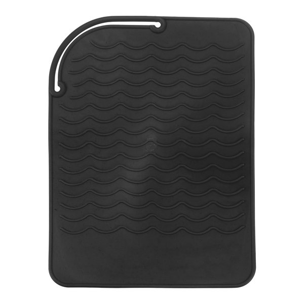 HARFINGTON Silicone Iron Hair Curling Pad, Multipurpose Iron Hot Resistant Mat Hair Curling Plate for Hair Straightener, Hair Rollers and Hair Styling Tools, Red