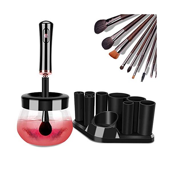 Makeup Brush Cleaner Dryer, Neeyer Super-Fast Electric Brush Cleaner Machine Automatic Brush Cleaner Spinner Makeup Brush Tools