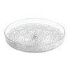 iDesign The Rain Collection Lazy Susan Turntable Organizer, 9" x 9" x 1.5", Clear