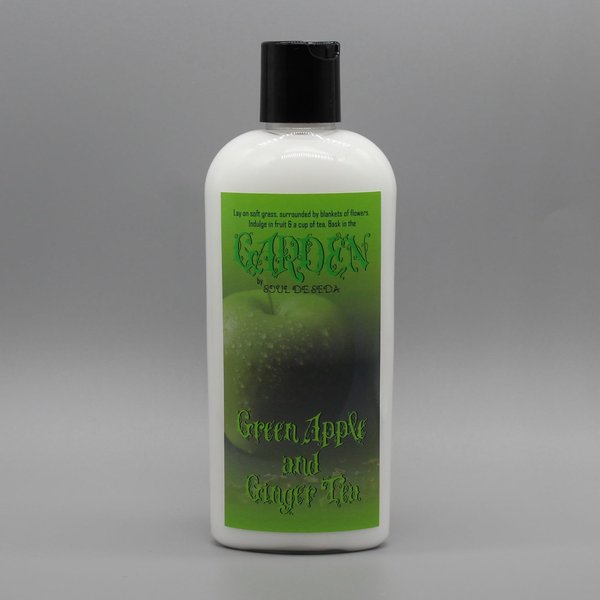 J's Playhouse Soul De Seda Lotion Garden Green Apple and Ginger Tea 8floz