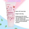Cream Glue for DIY Crafts, 4pcs (50ml Each) White Decoden Cream DIY Phone Case Kit with 4pcs Piping Tips, Perfect for Handmade Crafts and Decorations (Coffee)