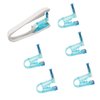 Honbay 6PCS Disposable Ear Piercing Guns and 1PCS Piercing Gun Aid Kit with Ear Studs Portable Ear Piercing Tools for Home or Salon