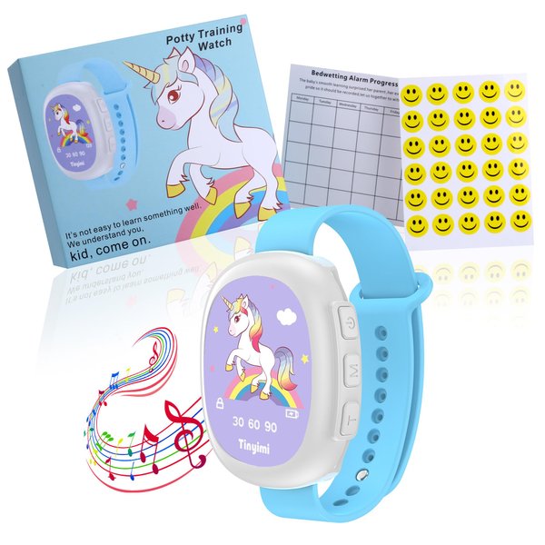 Tinyimi Rechargeable Unicorn Potty Training Watch with 5 Music & Timer Setting Toilet Training Timer