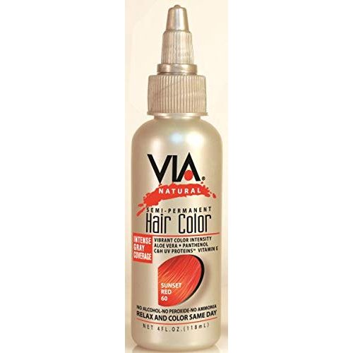 Via Natural Hair Color 060 [Sunset Red] (Pack of 3)