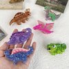 Funny Ankylosaur Dinosaur Hair Clip,Acrylic Claw Clip for Women,Women Hair Accessories,Purple