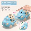 Baby Girl Toy Cars for Babies, Pink Car Toys for Baby Girls, Toy Car for Infant Toddler Girl, Easter Gifts for Baby Girl, Push and Go Trucks Rattles Soft Rattle Car for Toddlers Infants Gift
