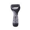 Pursonic Zebra Electric Callus Remover for Feet — Battery-Operated Electric Foot Scrubber — Dead Skin Remover with 2 Pumice Stone Electric Heads — Pedicure Foot Spa Products (0.7 Lb)
