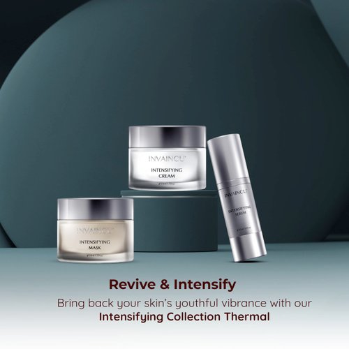 Invaincu Aging Skin Care Sets for Women - Age-Defying Face Mask, Serum, Cream for Wrinkles and Lines - Intensifying Collection with Avocado Oil, Chamomile Extract, Collagen, Elastin, Polyacrylamide