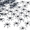 BAINFE 100PCS Plastic Spiders Halloween Realistic Spiders Black Fake Spiders Small Spider Toys for Prank Haunted House Halloween Party Supplies