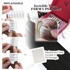 Moresoo Black Tape in Human Hair Extensions Seamless Tape in Extensions Natural Black Tape in Hair Extensions Real Human Hair Black Hair Extensions Tape in Real Hair 20 Inch #1B 20pcs 50g