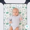 The Peanutshell Mini Crib Sheets Set for Pack & Play, Playard, Playpen, Mini Crib, 3 Pack, Safari Animals