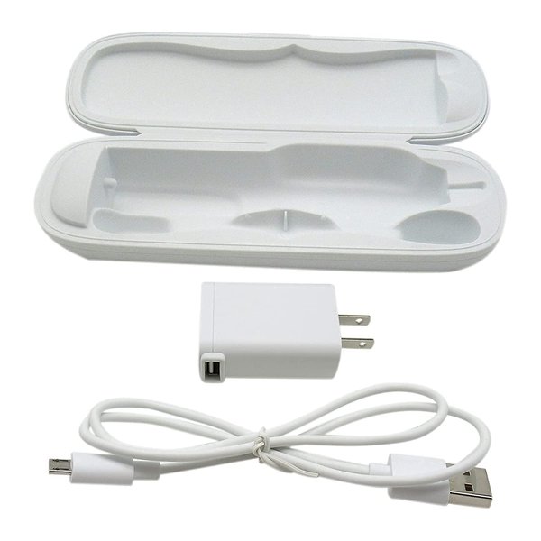 USonline911 Premium Economical Travel Charger Case w/AC Charer + USB Cable for Philips FlexCare HX6950 HX6960 etc