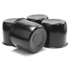 RTrhinotuning 4.25 Inch Center Caps Black Trailers Wheel Center Caps for Rims Push Through Hub Covers for Trucks Trailer Camper RV