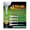 4 Yards More Golf Tee - 4" Extreme (4 Green Tees)