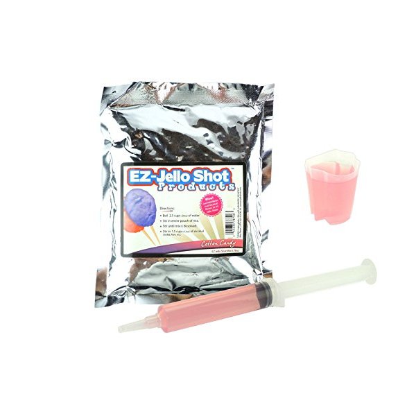 Cotton Candy Jello Shot Mix 6.78 oz - Premium Gluten-Free Jello Mix for Tasty Jello Shots - Easy to Make EZ Gelatin Powder Mix for Jello Shots - Adult New Year and Holiday Party Supplies