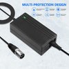 BXIZXD 24V 3-Pin XLR Scooter Battery Charger for Wheelchairs, Jazzy Power Chair, Go-Go Elite Traveller SC40E/SC44E, Ezip 400/500, Mountain Trailz, Mongoose M150, Schwinn S300-3.9ft