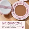 Mally Beauty Flawless Finish Transforming Effect Foundation - Medium - Full Coverage Cream Foundation - Breathable & Lightweight - Hydrating Formula with Vitamin E - Satin Finish