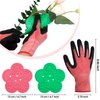 WILLBOND 11 Pcs Rose Thorn Remover Valentine Leaf Stripping Tool Garden Pruning Shear Scissors Kit Floral Gloves and Floral Tape for Outdoor Gardening Flower Arrangement Florist Supplies (Pink, Green)